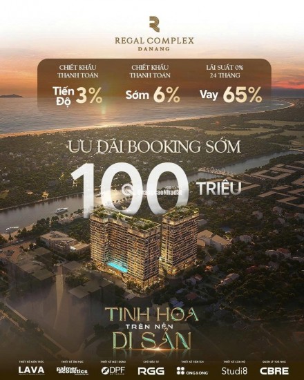 REGAL COMPLEX ĐÀ NẴNG: Căn hộ Hạng Sang Sổ Hồng Lâu Dài! View Biển - Sông, Kề Ngũ Hành Sơn. Giá từ 3 tỷ!